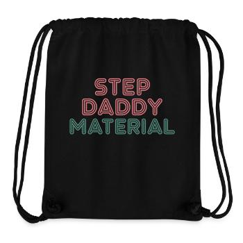 Step Daddy Material 14 - Stanley/Stella recycelter Gym Bag - Schwarz - Vorne