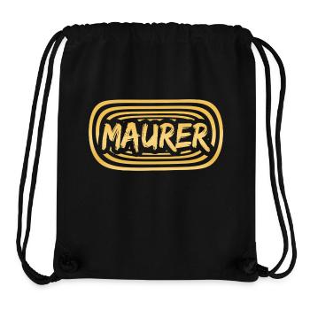 Gift for bricklayer - Stanley/Stella Recycled Gym Bag - black - Front