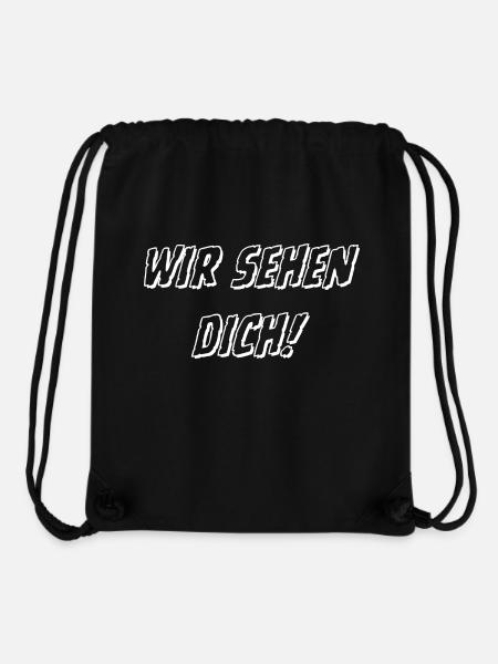 Wir sehen DICH! - Stanley/Stella recycelter Gym Bag - Schwarz