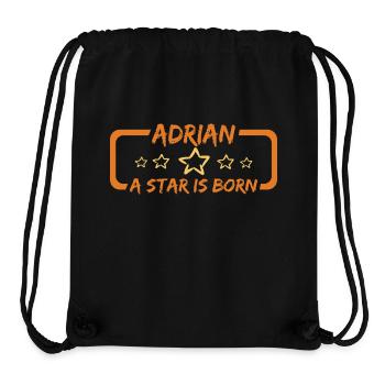 Gift for Adrian - Stanley/Stella Recycled Gym Bag - black - Front