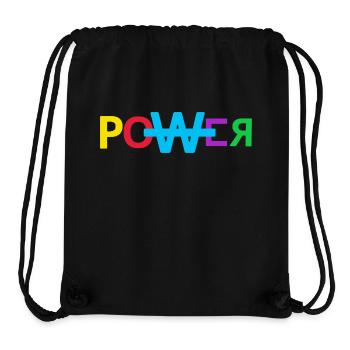 Power Music Grafik Power Music Graphic - Stanley/Stella recycelter Gym Bag - Schwarz - Vorne