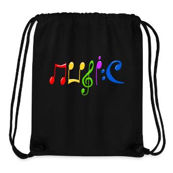 Music - Stanley/Stella recycelter Gym Bag - Schwarz - Vorne