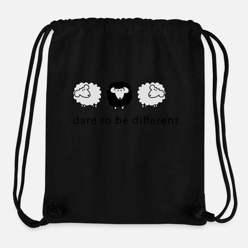 different2 - Stanley/Stella recycelter Gym Bag - Schwarz