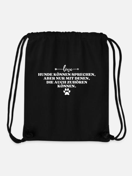 Hund Hunde Hundespruch Hundemensch Hundeliebe - Stanley/Stella recycelter Gym Bag - Schwarz