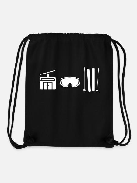 Skilift Skibrille Ski - Stanley/Stella recycelter Gym Bag - Schwarz