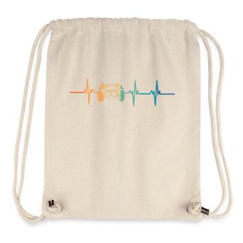 heartbeat game console - Stanley/Stella Recycled Gym Bag - natural - Front