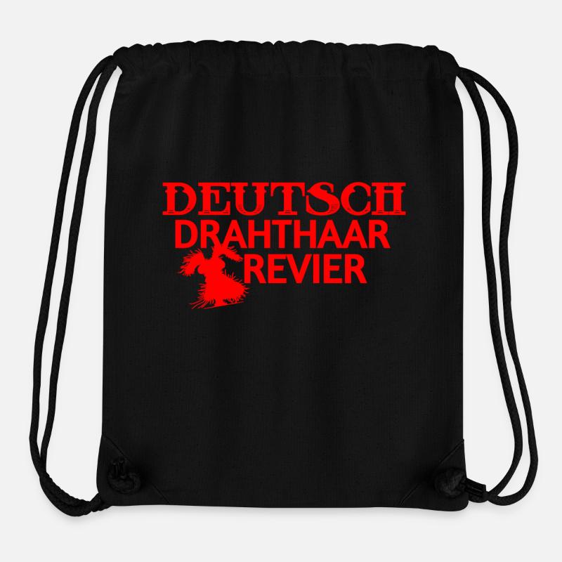 German Wirehaired Pointer - Stanley/Stella Recycled Gym Bag - black