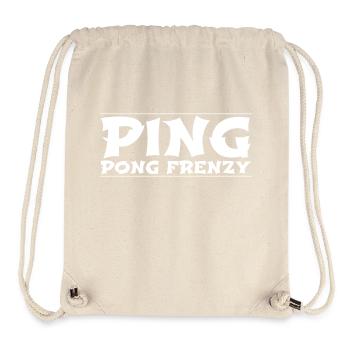 Ping-pong Règles du tennis de table Fun - Sac à cordon recyclé Stanley/Stella - blanc naturel - Devant