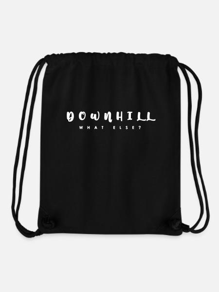 Downhill - Stanley/Stella recycelter Gym Bag - Schwarz