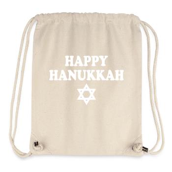 HAPPY HANUKKAH - Stanley/Stella Recycled Gym Bag - natural - Front