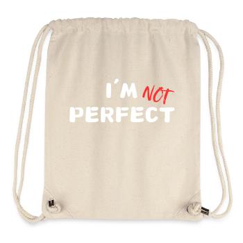I´m not perfect - Stanley/Stella recycelter Gym Bag - Naturweiß - Vorne