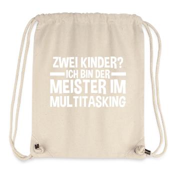 Dad of 2 children - Stanley/Stella Recycled Gym Bag - natural - Front