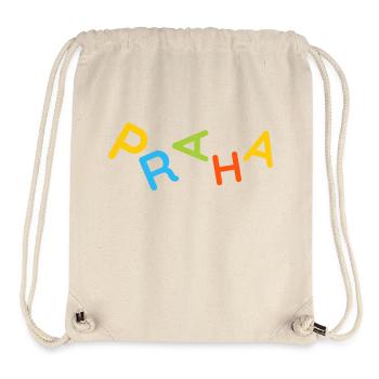 Colorful Prague Souvenir T-Shirt - Stanley/Stella Recycled Gym Bag - natural - Front