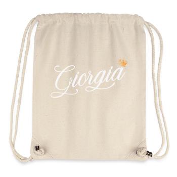 Giorgia Nom pour Femme Enfant Tout-petits - Giorgia - Sac à cordon recyclé Stanley/Stella - blanc naturel - Devant