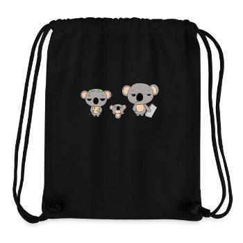 Koala Parenting Life - Stanley/Stella recycelter Gym Bag - Schwarz - Vorne