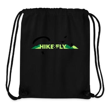 Hike & Fly - Sac à cordon recyclé Stanley/Stella - noir - Devant
