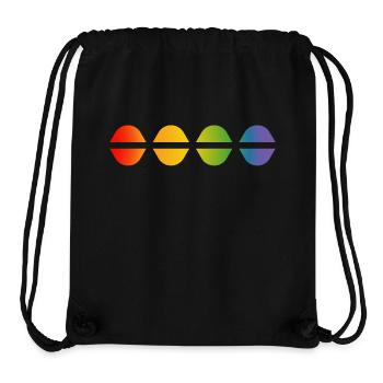 Regenbogen dsign - Stanley/Stella recycelter Gym Bag - Schwarz - Vorne