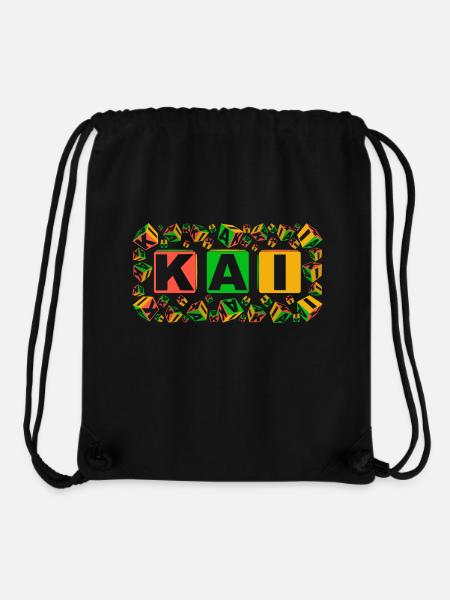 KAI colourful cubes - Stanley/Stella recycelter Gym Bag - Schwarz