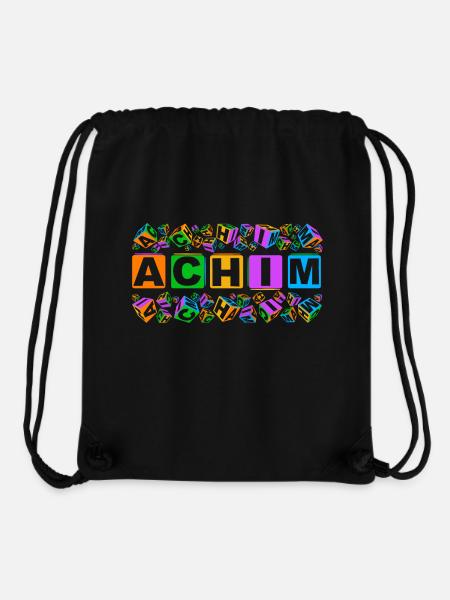 ACHIM colourful cubes - Stanley/Stella recycelter Gym Bag - Schwarz