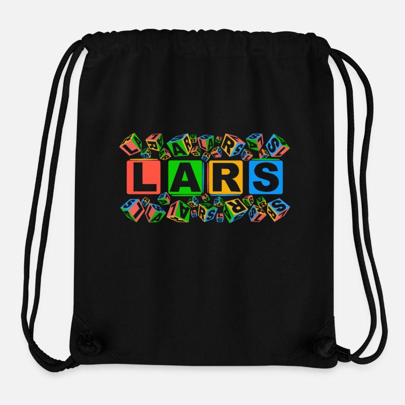 LARS colourful cubes - Stanley/Stella recycelter Gym Bag - Schwarz