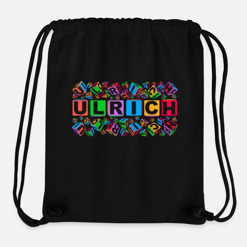 ULRICH colourful cubes - Stanley/Stella recycelter Gym Bag - Schwarz