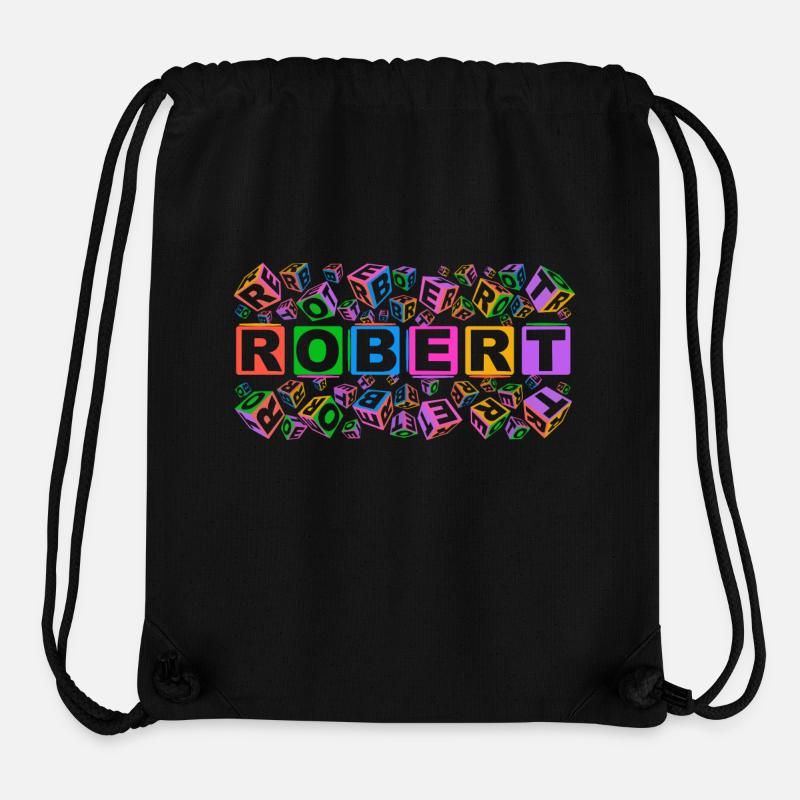 ROBERT colourful cubes - Stanley/Stella recycelter Gym Bag - Schwarz
