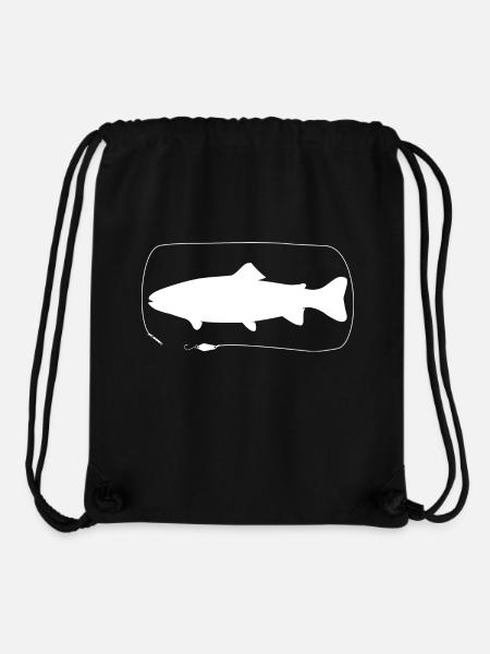 Trout with Spoon - Stanley/Stella Recycled Gym Bag - black