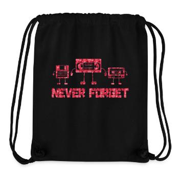 Music, Retro, Heavy Metal, Hard Rock, Punk, Vinyl, Pop - Stanley/Stella Recycled Gym Bag - black - Front