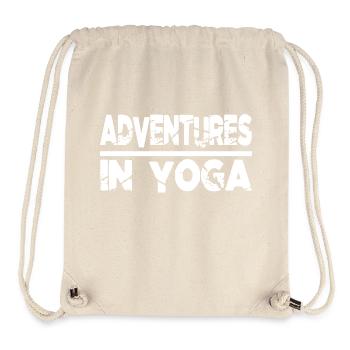 thrilling experiences outdoor activities awesome - Stanley/Stella Recycled Gym Bag - natural - Front