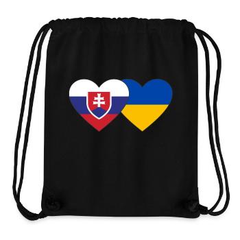 Slowakei Ukraine Flagge Herz - Stanley/Stella recycelter Gym Bag - Schwarz - Vorne