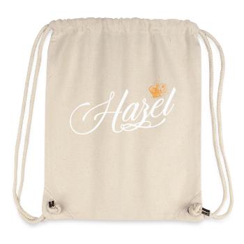 Hazel Custom Name für Frauen Kinder Kleinkinder - Hazel - Stanley/Stella recycelter Gym Bag - Naturweiß - Vorne