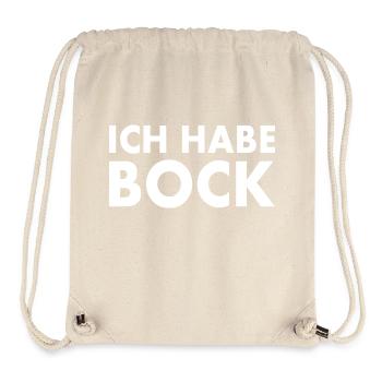 Ich habe bock - Stanley/Stella recycelter Gym Bag - Naturweiß - Vorne