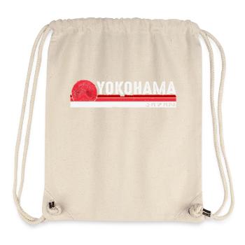 Yokohama Japan Skyline Vintage Heritage Gift - Stanley/Stella Recycled Gym Bag - natural - Front