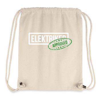 Enfin électricien - examen réussi ! - Sac à cordon recyclé Stanley/Stella - blanc naturel - Devant