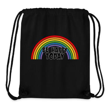 Regenbogen be happy today - Stanley/Stella Recycled Gym Bag - black - Front