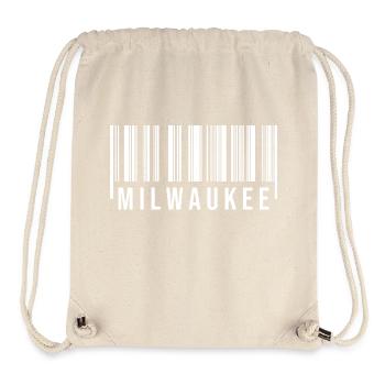 Milwaukee Barcode - Stanley/Stella Recycled Gym Bag - natural - Front