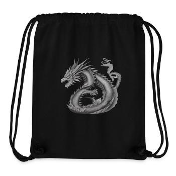 Japanese Dragon Japan Dragon Motif - Stanley/Stella Recycled Gym Bag - black - Front