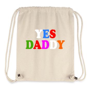 Yes daddy - Stanley/Stella recycelter Gym Bag - Naturweiß - Vorne