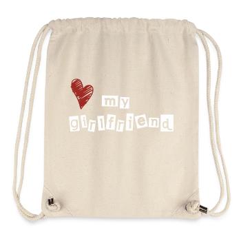 Love my girlfriend - Stanley/Stella Recycled Gym Bag - natural - Front