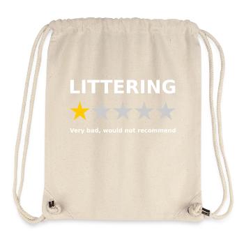 Examen anti-pollution 1 étoile - Sac à cordon recyclé Stanley/Stella - blanc naturel - Devant