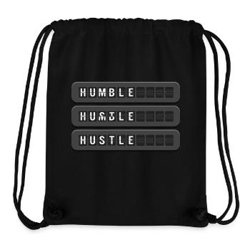 Hustle & Humble - Stanley/Stella Recycled Gym Bag - black - Front