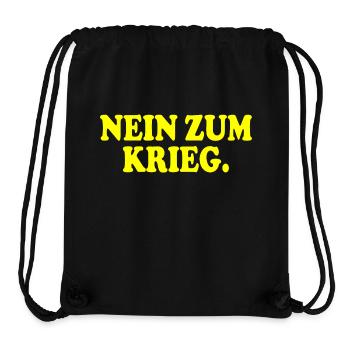 Nein zum krieg - Stanley/Stella recycelter Gym Bag - Schwarz - Vorne