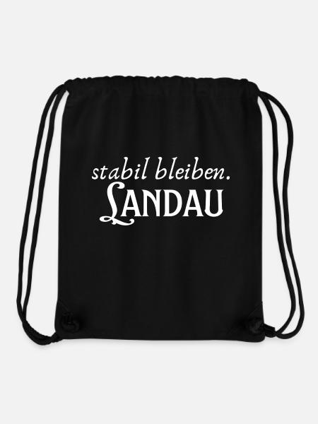 Rester stable Landau - Sac à cordon recyclé Stanley/Stella - noir