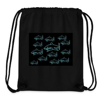 Cooles Haifisch Design für Sommer - Stanley/Stella recycelter Gym Bag - Schwarz - Vorne