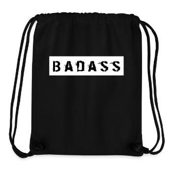 Badass to express yourself - Stanley/Stella Recycled Gym Bag - black - Front