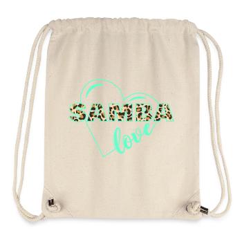Samba Animal Print Love - Stanley/Stella Recycled Gym Bag - natural - Front