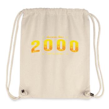 Genial seit 2000 Geburtsjahr - Jahrgang 25. - Stanley/Stella recycelter Gym Bag - Naturweiß - Vorne