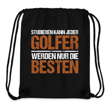 Studieren kann jeder - Golfer Edition - Stanley/Stella recycelter Gym Bag - Schwarz - Vorne