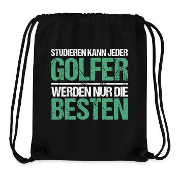 Anyone can study - Golfer Edition - Stanley/Stella Recycled Gym Bag - black - Front
