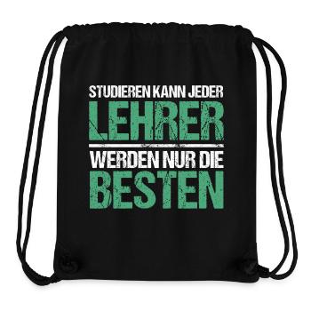 Studieren kann jeder - Lehrer Edition - Stanley/Stella recycelter Gym Bag - Schwarz - Vorne